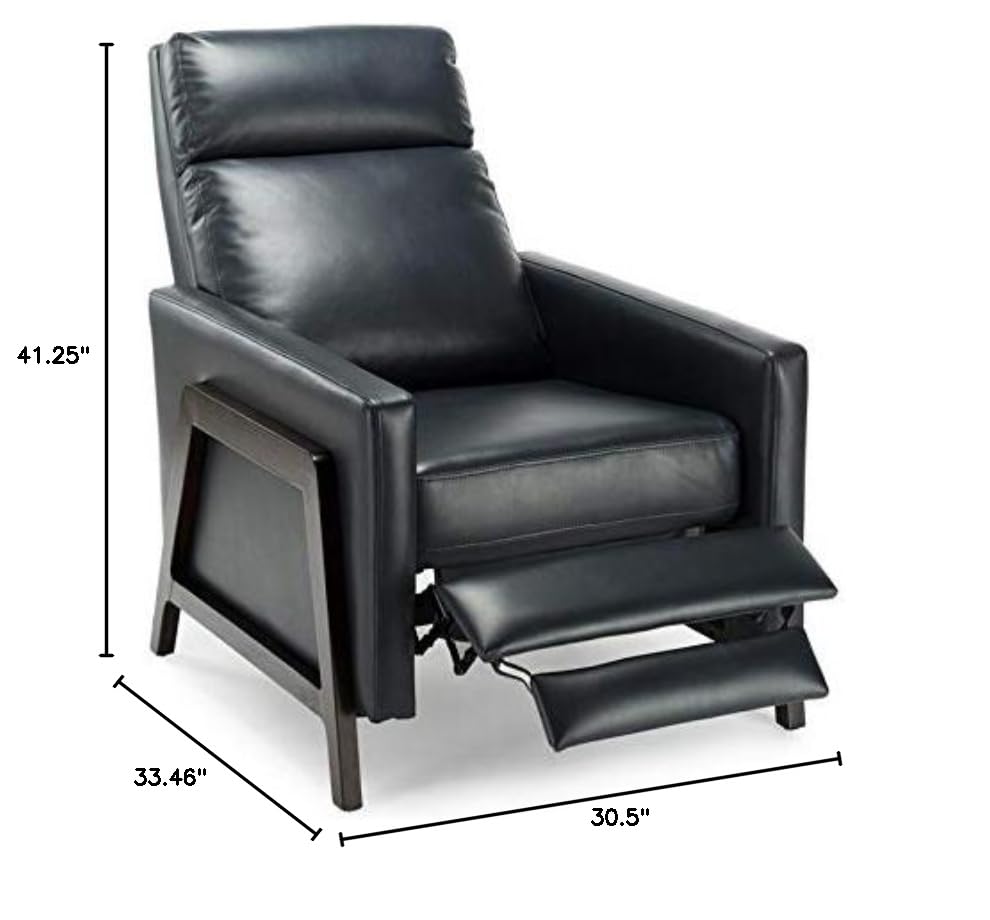 Comfort Pointe Maxton Midnight Blue Faux Leather Push Back Recliner